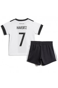 Saksa Kai Havertz #7 Jalkapallovaatteet Lasten Kotipeliasu MM-kisat 2022 Lyhythihainen (+ Lyhyet housut)